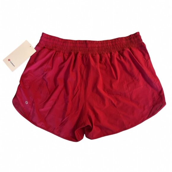 *NWT Lululemon Hotty Hot HR Shorts 4" Lined Berry Rumble Size 14 SOLD OUT - Picture 4 of 6